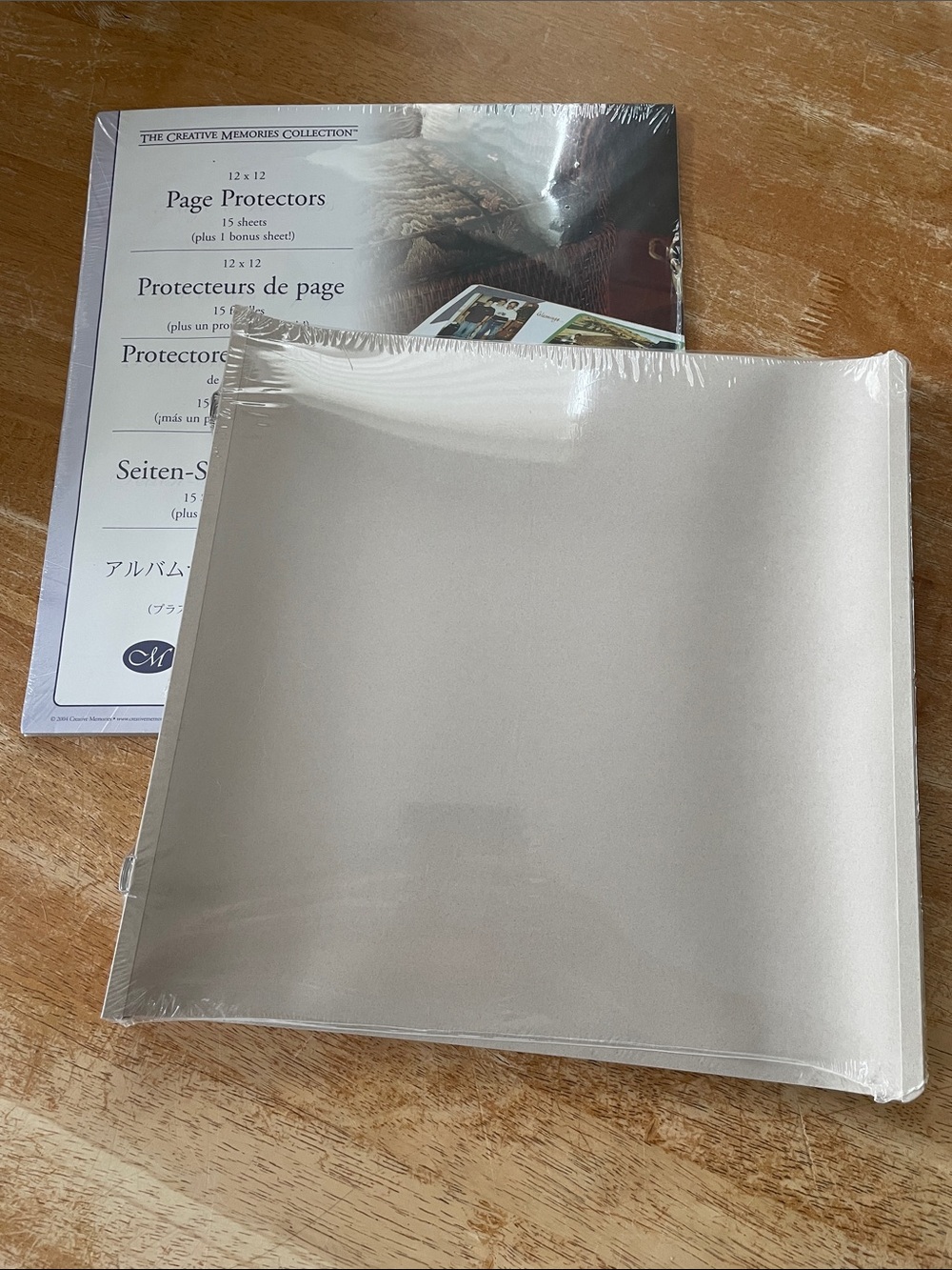 Creative Memories 12 X 12 Natural colored pages and Clear 12x12 Page Protectors